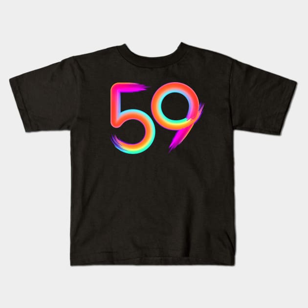 brushed 59 Kids T-Shirt by MplusC